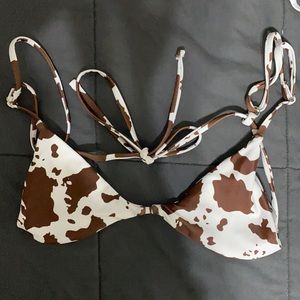 cow print bikini top